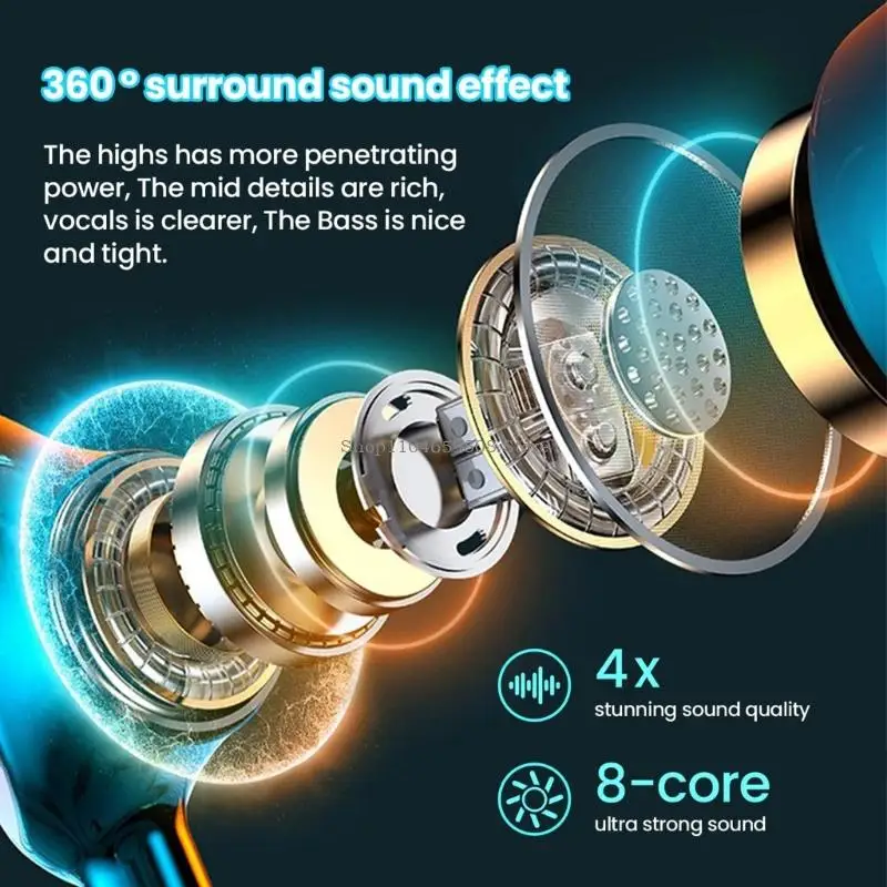 Sport Music Earphones Including 13mm Composite Diaphragm Sweatproof Feature for Uninterrupted Enjoyment In Ear Headphone