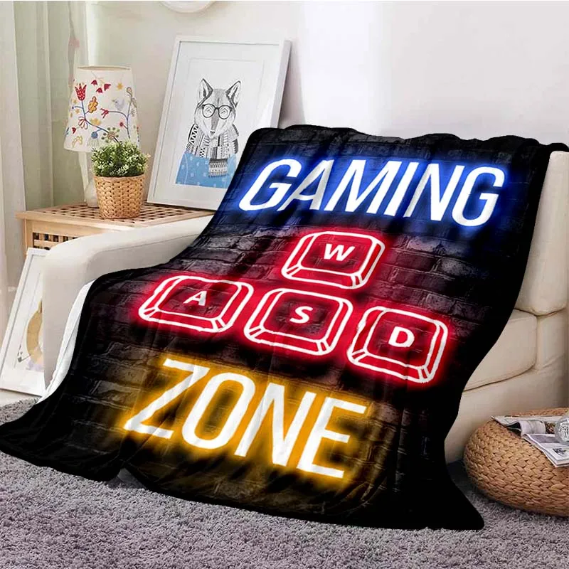 

Игровая комната плакат печать одеяло картина игры современное одеяло для мальчика Девочки Спальня многофункциональные мягкие Пледы для дивана