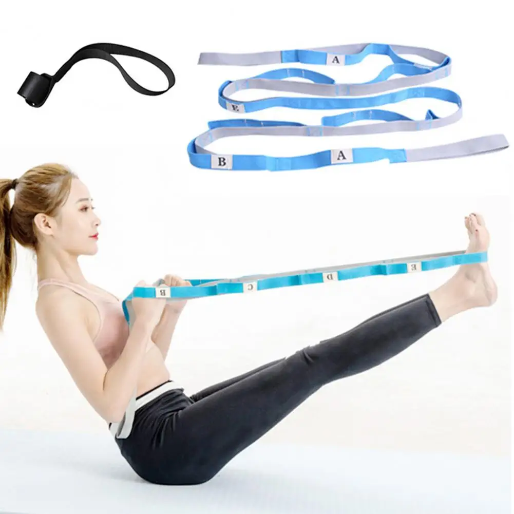 Workout Supplies Yoga Stretching Strap Durable Non-elastic Yoga Stretching Strap for Effective Leg Stretches Multi-loop Physical