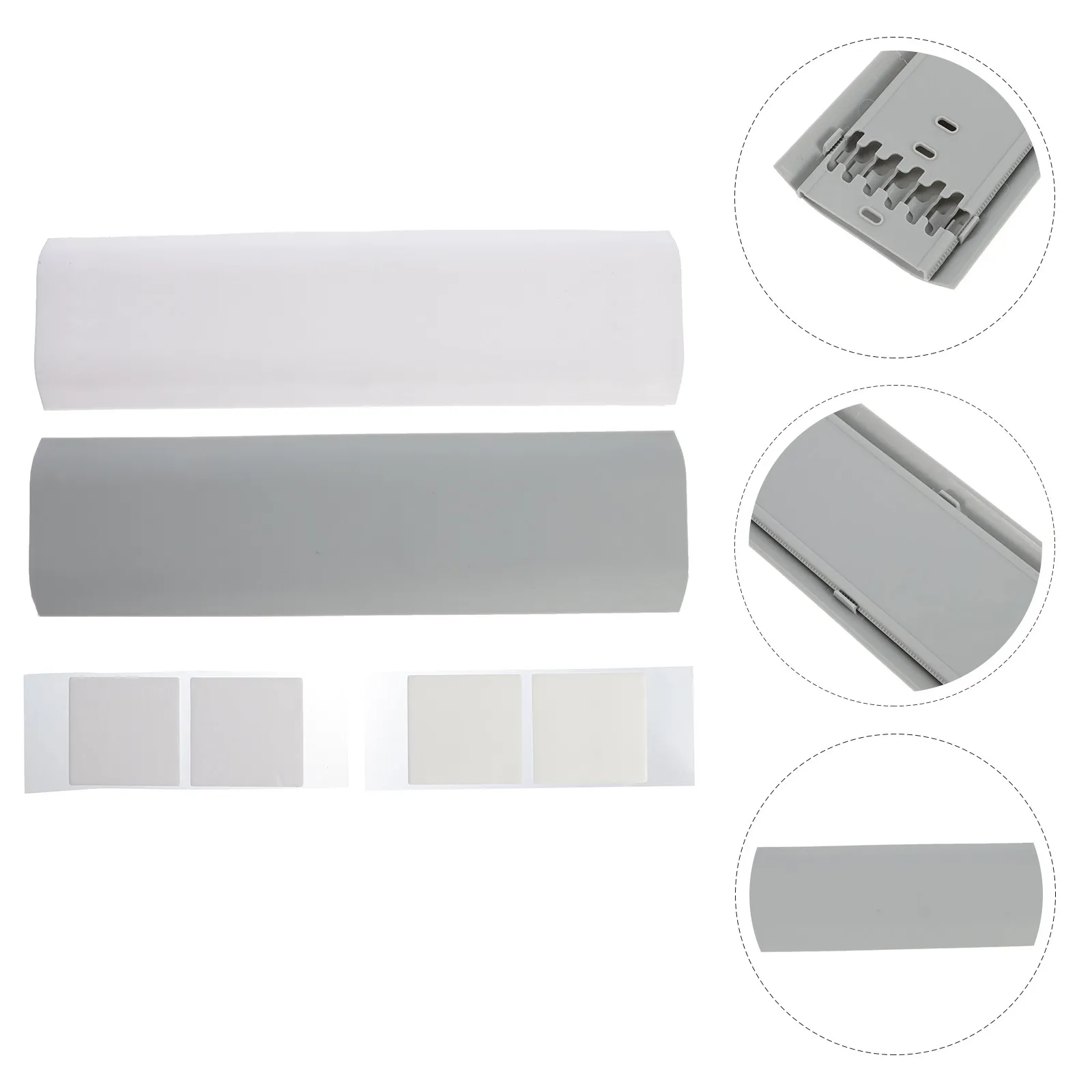 6Pcs Cable Management Clips Self-Adhesive Wire Fixing Clips Wall Raceway Organizer Office Multi-Slot Wire Storage Box Cable