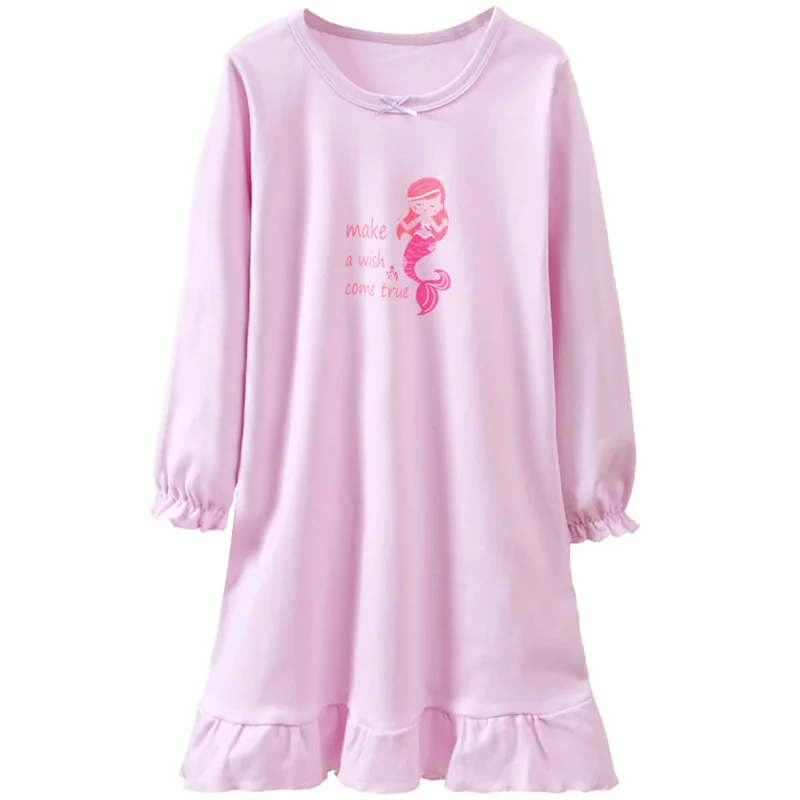 new delivery children clothes baby spring autumn long sleeve pajama Nightdress  cotton home clothes 110-170