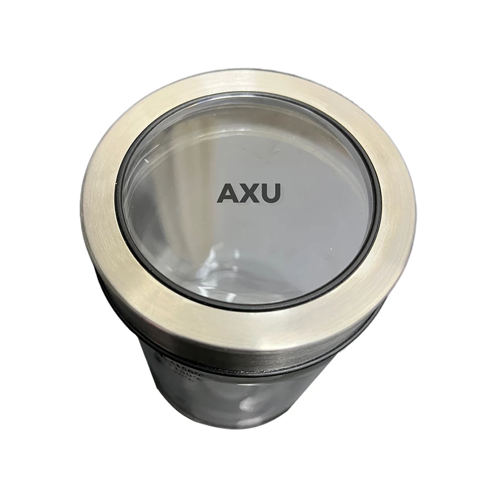 AXU Household containers, Transparent Storage Tank Tea Storage Container Glass Grains Bottle Glass Containers with Lids