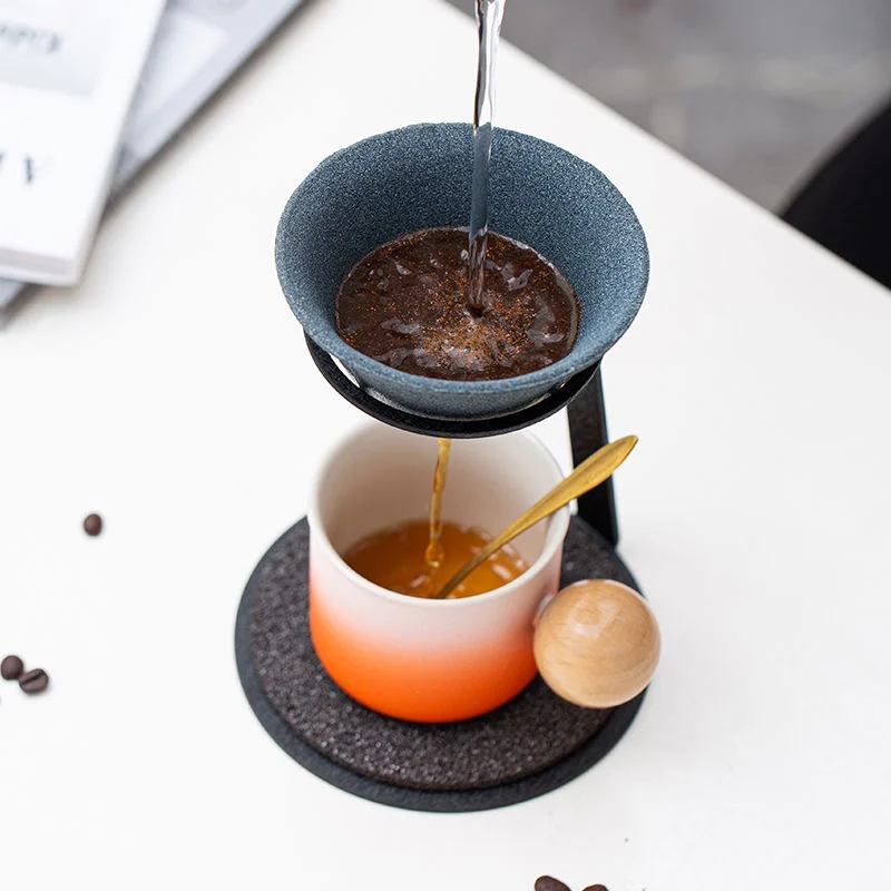 Ceramics Tea strainer Coffee Strainer Coffee Filter Accessories Non-Porous Coffee Strainer Tea Filter Coffee Filter With Holder