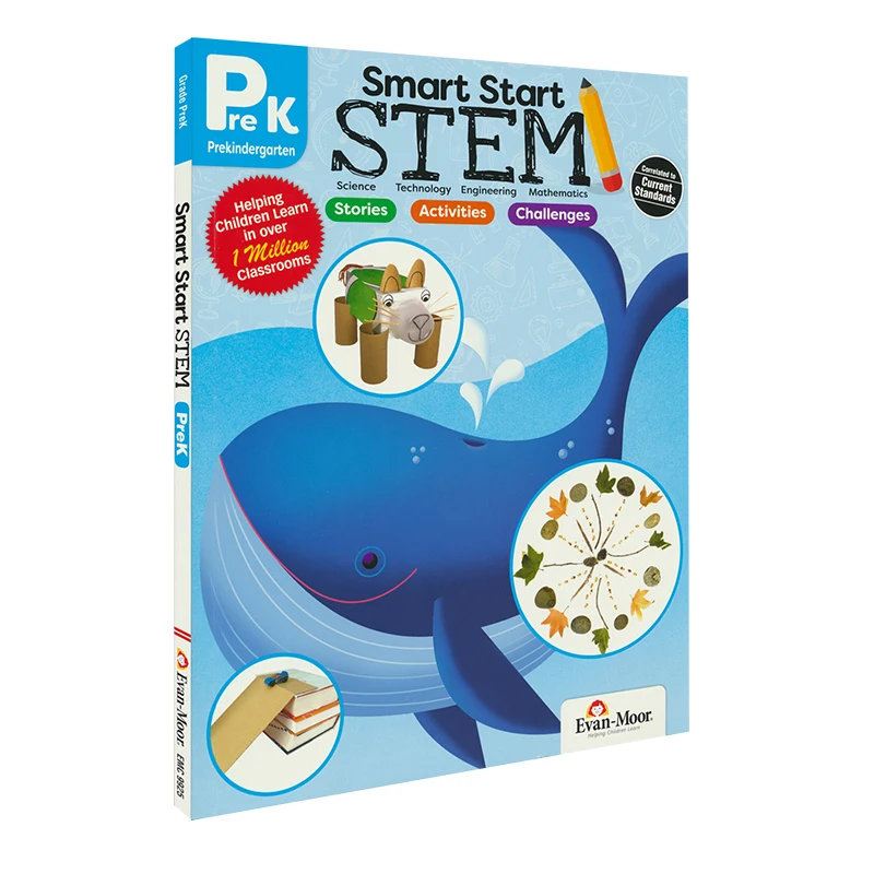 

Evan-Moor Smart Start STEM, Grade Pre-K, aged 3 4 5 6, English book 9781629385396