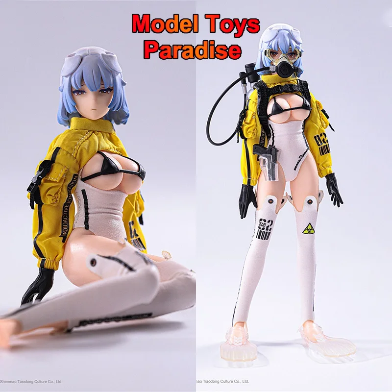 HASUKI SE002 1/12 Scale Women Soldier Deep Sea Diving Girl Craken Seance Era Series Full Set 6inch Action Figure Collectible