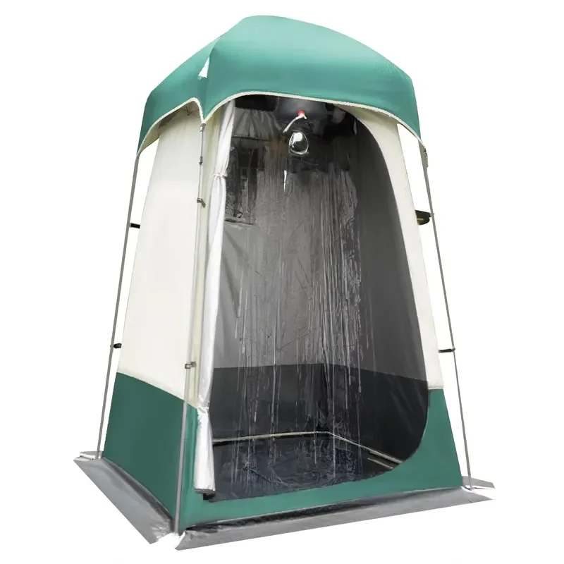 Portable Outdoor One-Room Oxford Fabric Changing Room Tent Private Toilet and Shower Tent with Sunshade for Camping