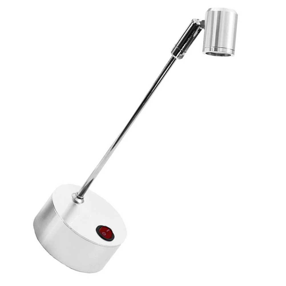 

Round Aluminum Spotlight Rechargeable Operated Display Lighting for Home Indoor Spotlights