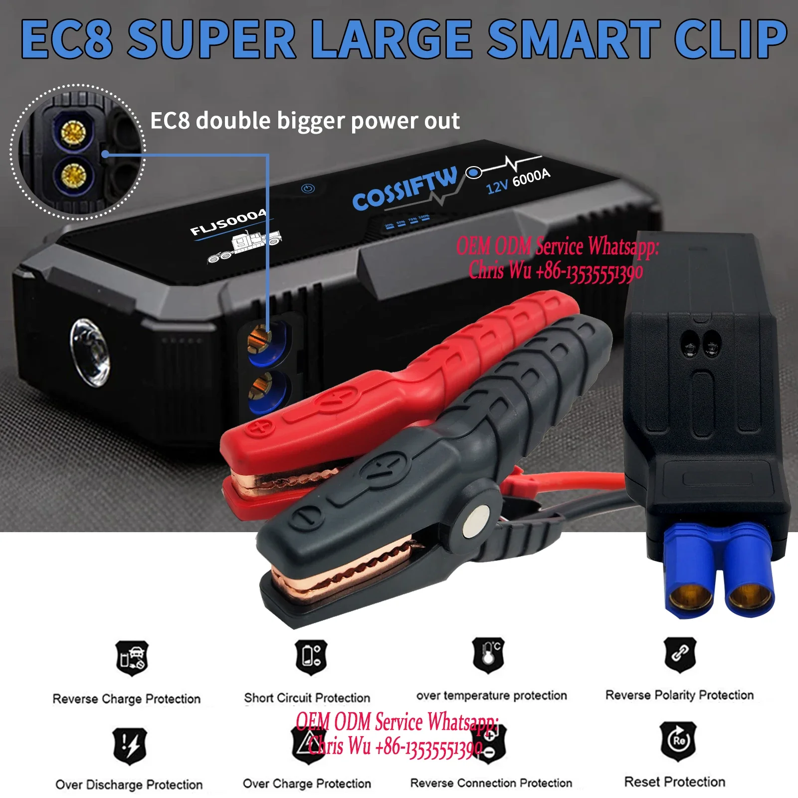 Car Jump Starter 12V Power Bank with Flashlight Battery Booster Charger Starting Device Auto Emergency Start-up Free Shipping