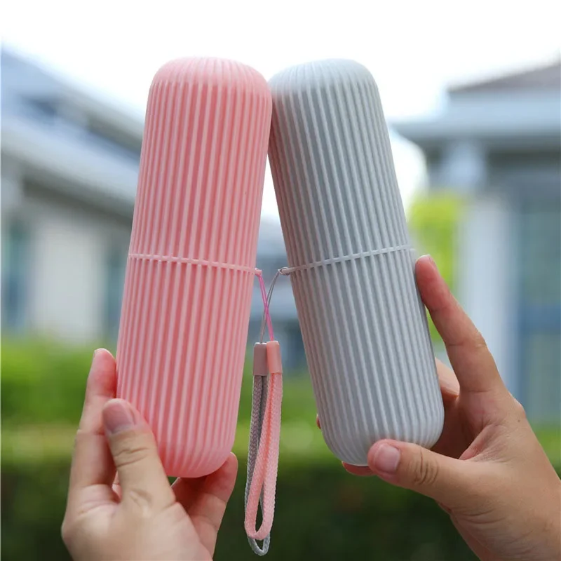 Travel Portable Toothbrush Cup Bathroom Toothpaste Holder Storage Case Box Organizer Travel Toiletries Storage Cup New Creative