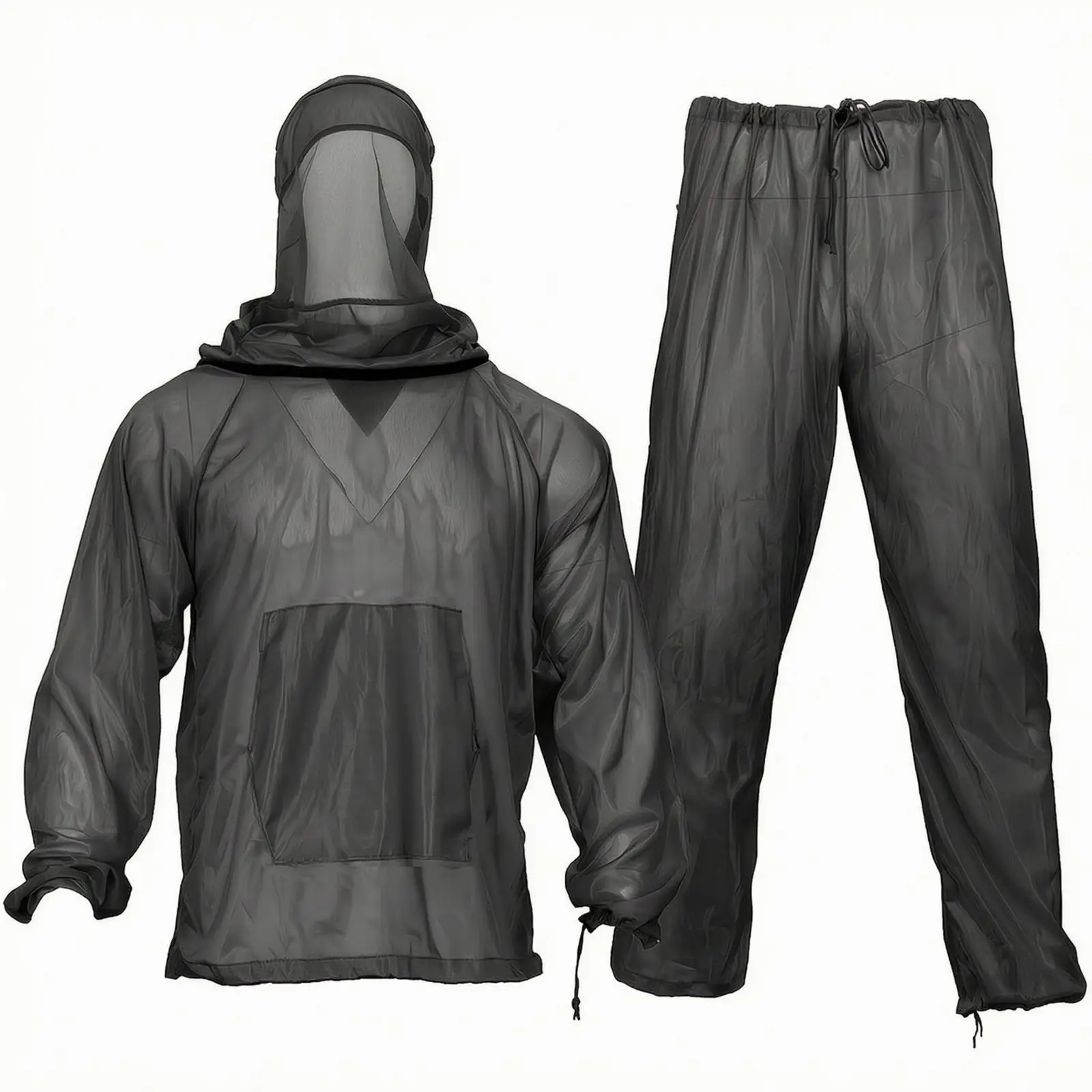 Mosquito Proof Suit for Travel Hiking with Hooded Top and Matching Pants Fine Mesh Material Cool Airflow Barrier Outdoor Gear