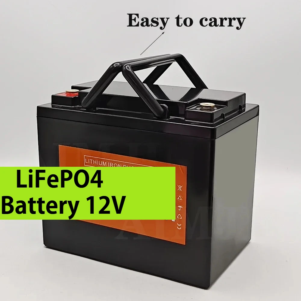 

4000 Cycle Battery Pack Waterproof Camping Power Bank 50AH LiFePO4 Battery 12V Lithium Iron Phosphate Batteries BMS
