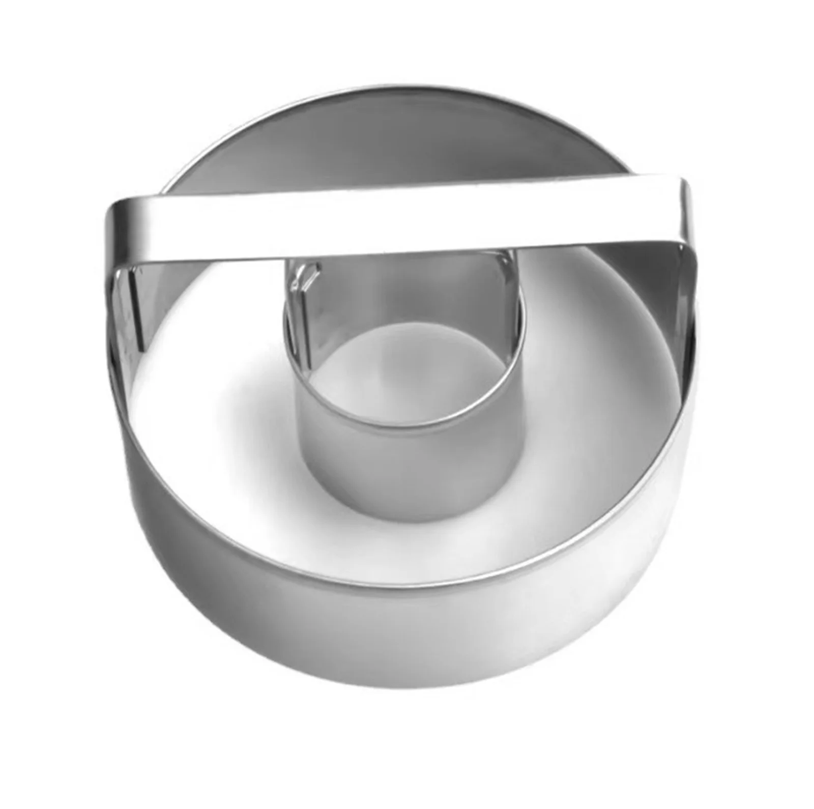Stainless Steel Cookie Cutter Kitchen Baking Round Donut Mold Daily Durable Multi Functional Baking Mold Home Diy Dessert Tool