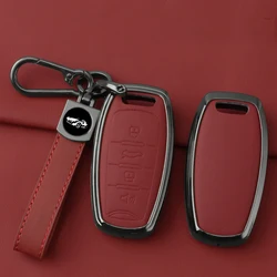 Car Key Case Cover for Great Wall Haval H6 Dargo Jolion 2022 H7 H4 H9 F5 F7 F7X F7H H2S GMW Metal Key Shell Car Accessories