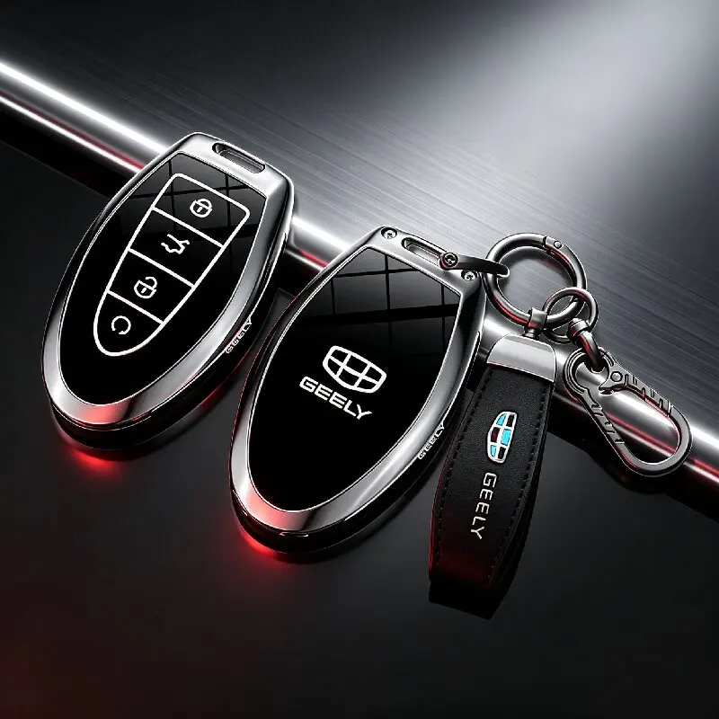 Key Fob Protector Car Key Case For Geely Emgrand 2027 Monjaro Plus Preface L90 Preface L Plus Premium Zinc Alloy Car Accessories