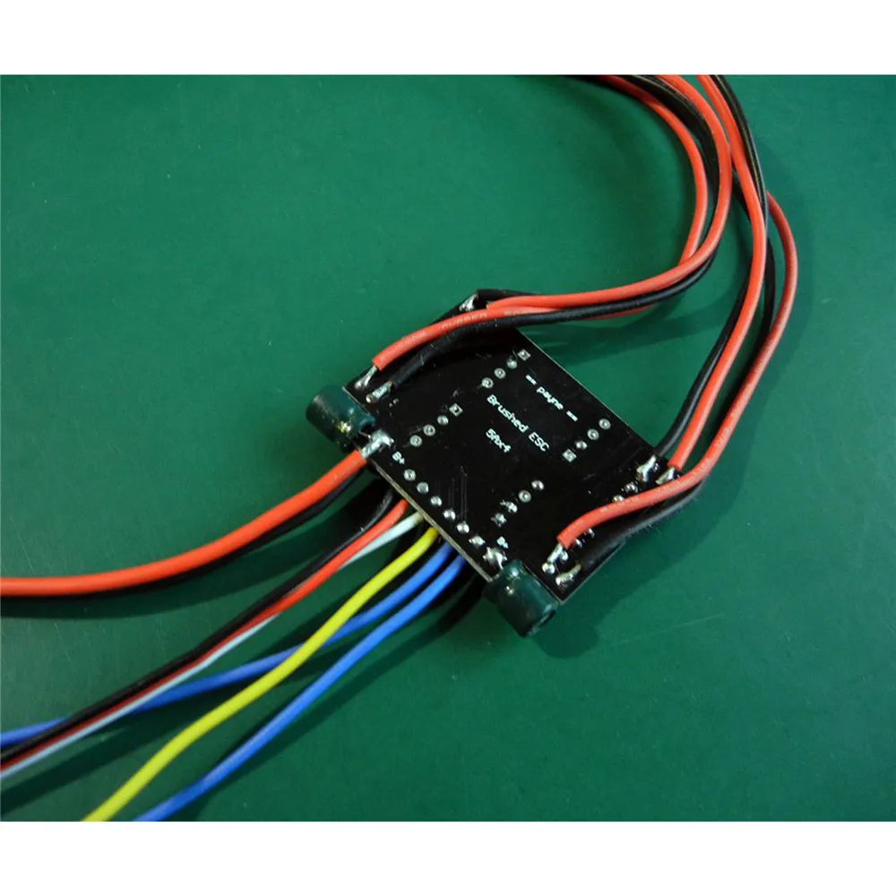 For 16:1 Tank Model Spare Parts Electronic Speed Controller 4CH Two Way Brushed ESC Motor 5Ax4 Bidirectional​ Accessories