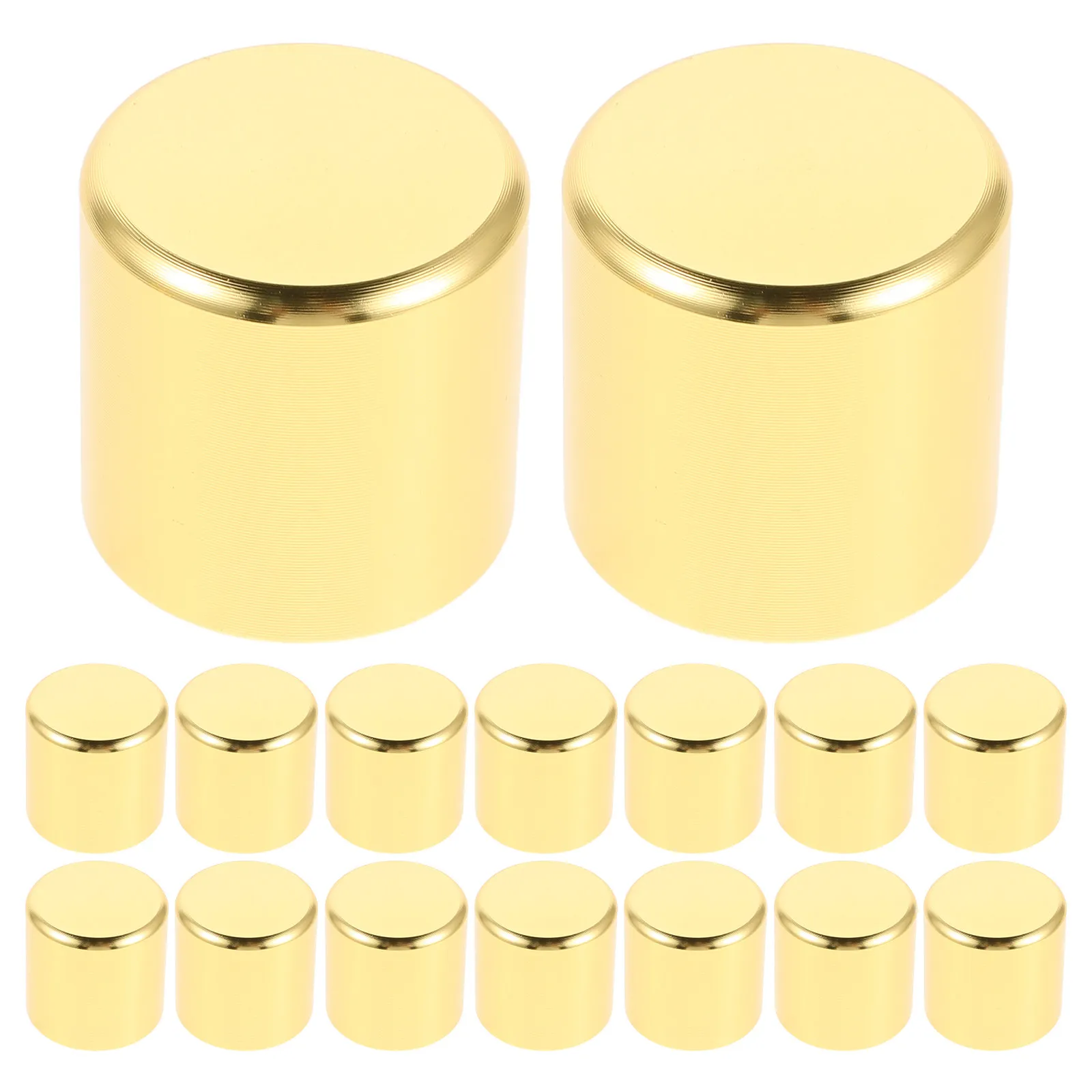 20Pcs Aluminum Chair Leg Covers Round Non Slip Furniture Leg Pads for Hardwood Floors Dining Table Chairs Sofa Legs Floor