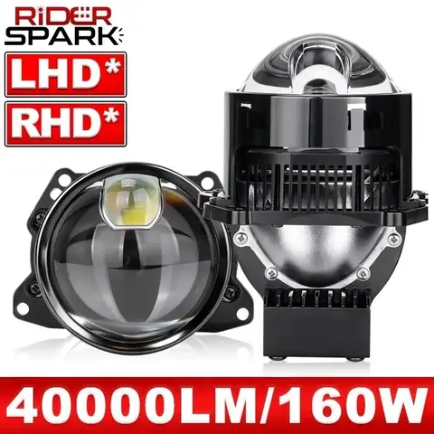 3 Inch Bi LED Projector Headlights Hyperboloid Lenses Hella Laser LED Lights 160W Headlamp Car Accessories RHD LHD Spotlight 2PC