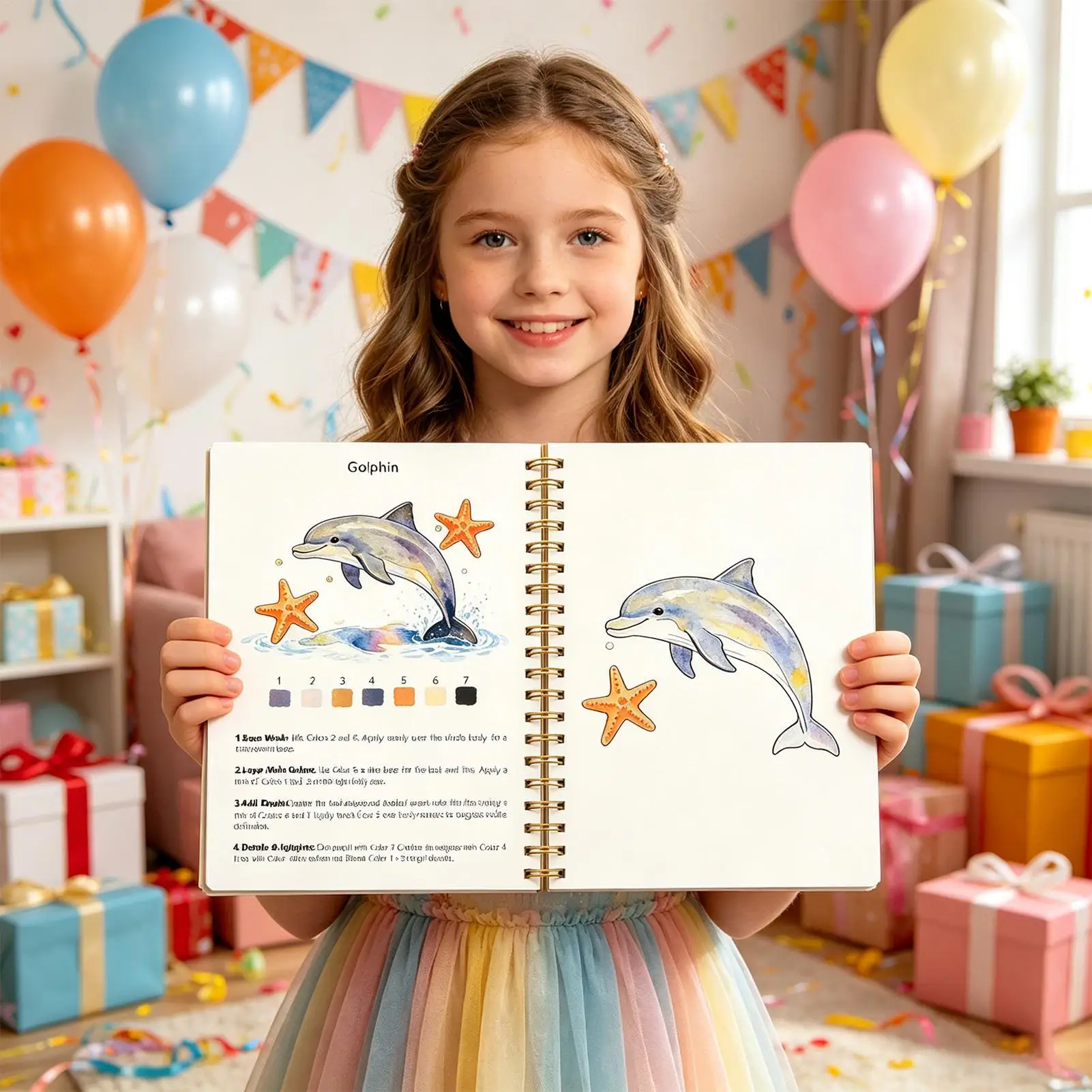 

Книга для рисования акварелью, забавная, гладкая, на спиральном переплете, для практики акварельной живописи, принадлежности для рисования для начинающих мальчиков и девочек