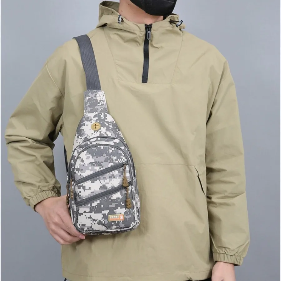 

Fashionable Casual Textured Chest Oxford Single Shoulder Bag Crossbody Sports Backpack Trendy Waist Bag Crossbody Men's Bags