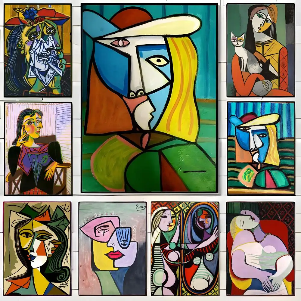 Cubism Art P-Pablo Picasso Cubism Art Poster Wall Art Print Decorative Mural Home Decor Gift Unframed