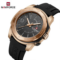 NAVIFORCE Simple Vintage Watche Men Business Quartz Watches Silicone Strap Round Dial Casual Male Wristwatch Classic Horloge