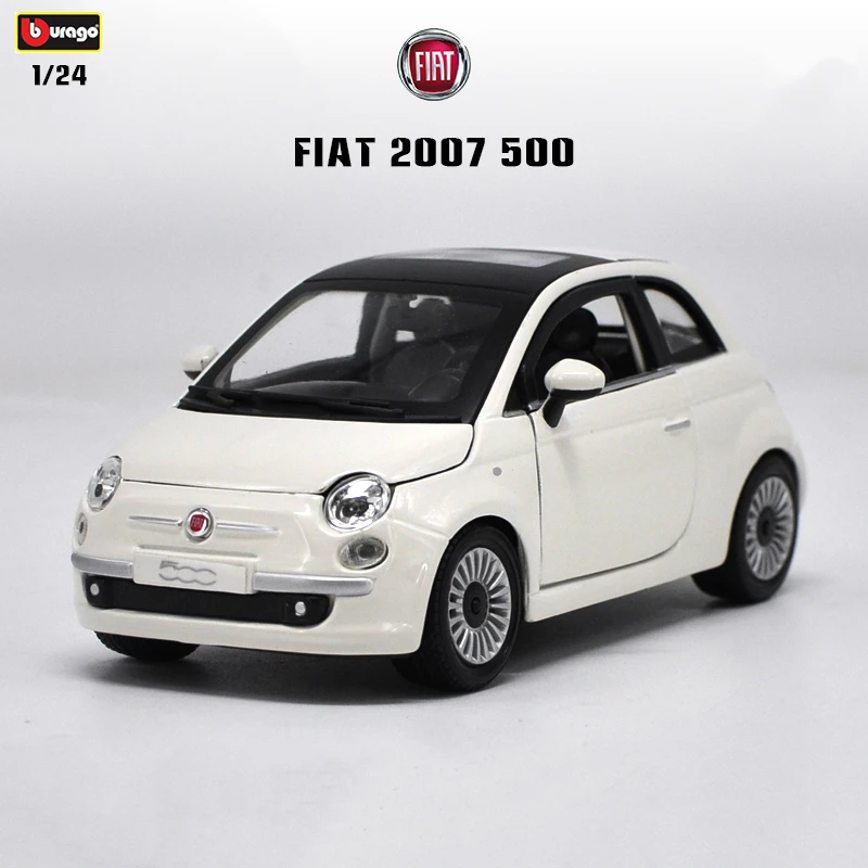 Bburago 1:24 Fiat 500F 1965 Spider alloy model simulation car decoration collection gift toy birthday present