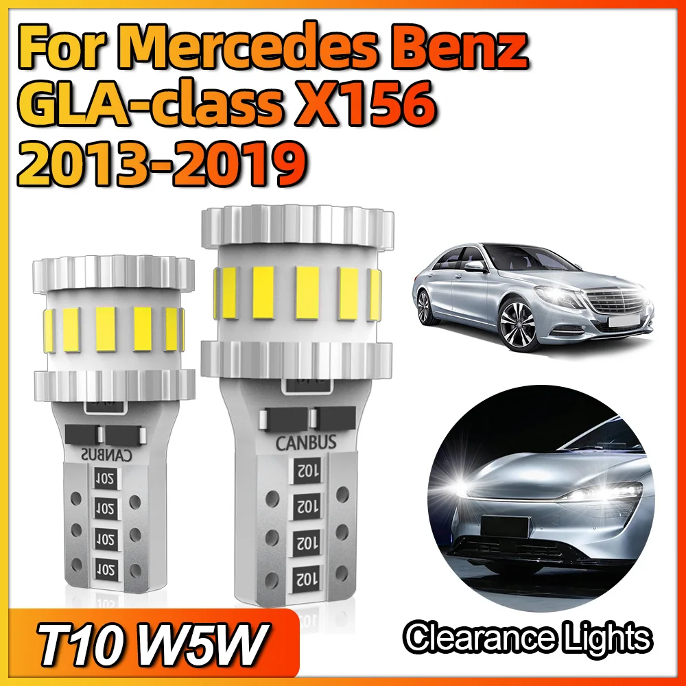 T10 Led Canbus W5W Bulb 168 194 Wedge Signal Lamp Dome Reading Parking Clearance For Mercedes Benz GLA-class X156 2013 2014-2019