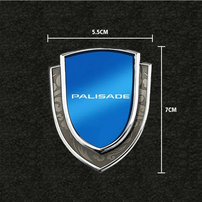 Pegatinas 3D para coche, accesorios de metal, accesorio para hyundai palisade