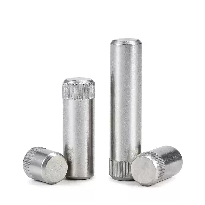 2~30pcs Knurled Pin 304 Stainless Steel Cylindrical Dowel Shaft Pin Toy Connecting Rod Lock M1.5 M2 M2.5 M3 M4 M5 M6M8 Hinge Pin