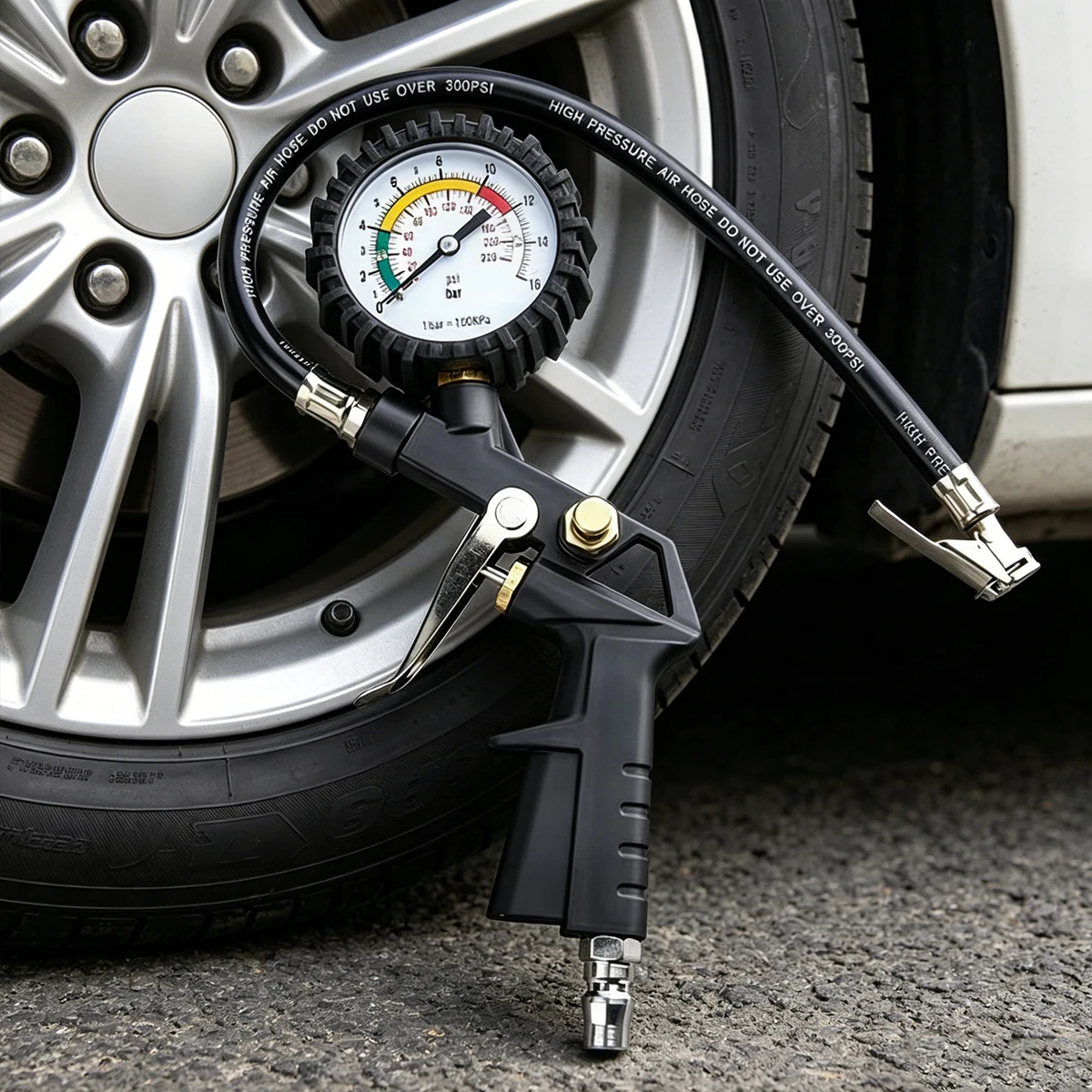 Car Accessories Job - タイヤポンプガンツール車のタイヤ圧力計テスター自動車エアアクセサリーメータータイヤ機械工具ワークショップジョブ