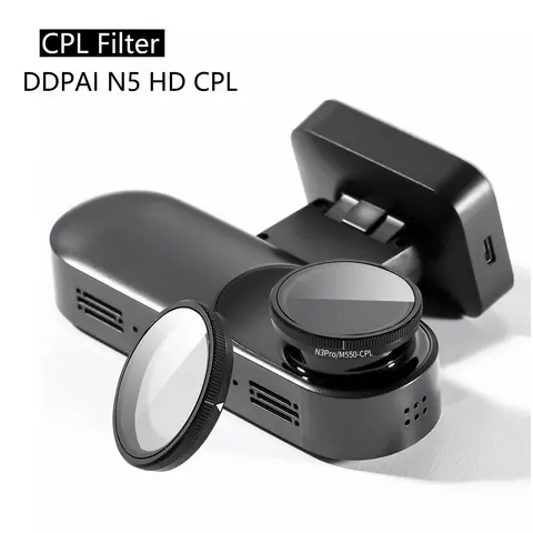 DDPAI N5 듀얼 HD 렌즈 먼지 보호 DDPAI N5 정적 스티커 용 눈부심 방지 CPL 필터