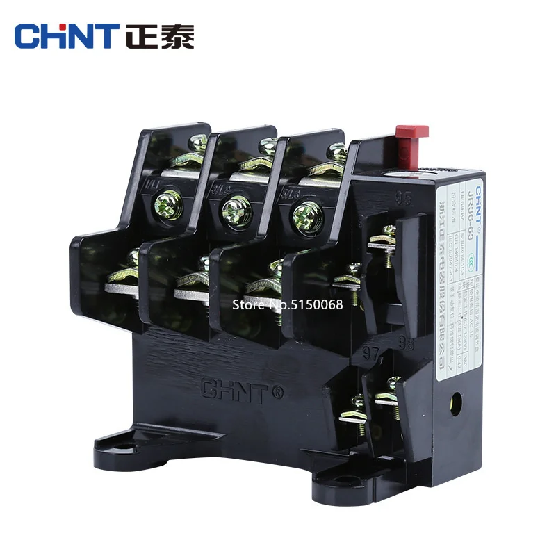 CHNT CHINT JR36-63 20-32A 28-45A 40-63A Thermal overload protection relay 220V Thermal Overload Relay