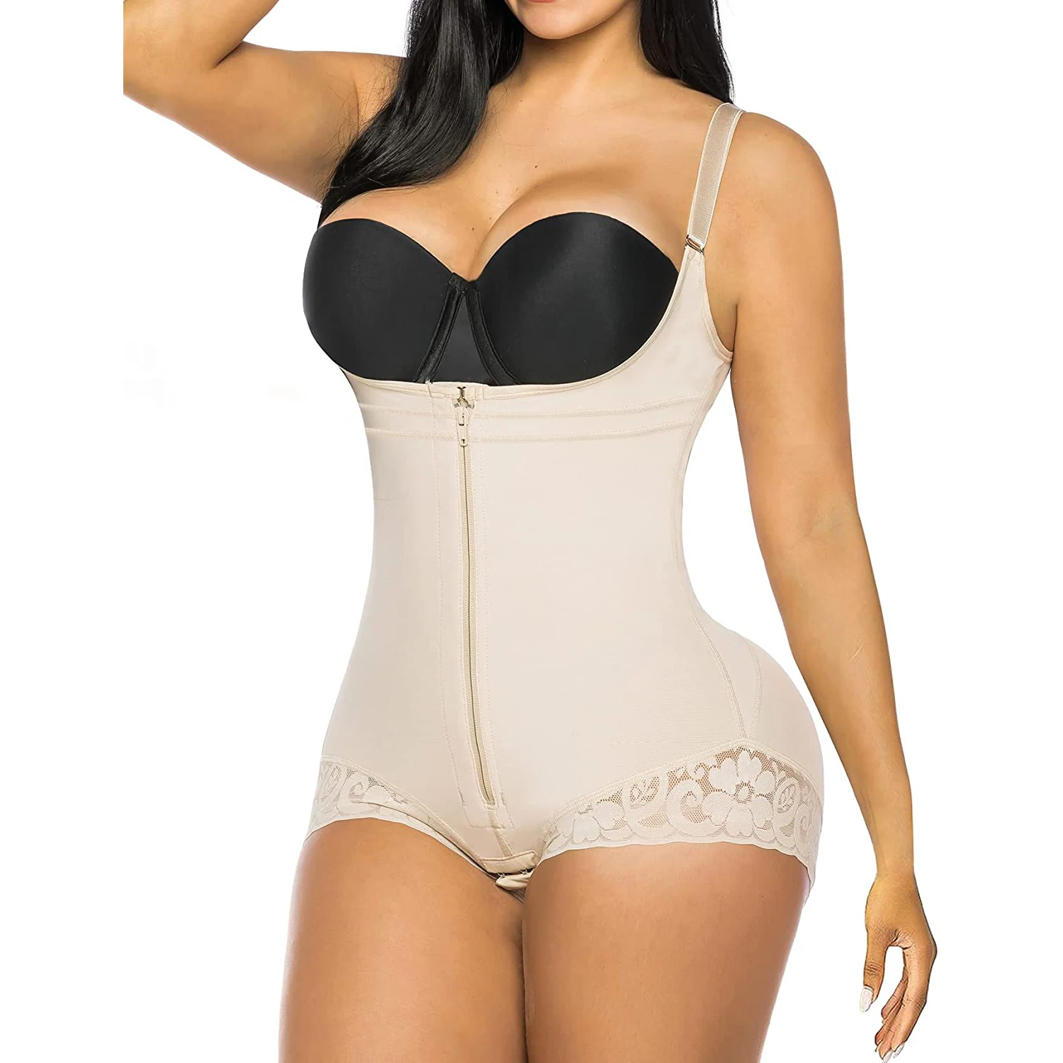 

Bodysuit Shapewear Women Waist Trainer Body Shaper Corset Binder Slimming Belly Sheath Reductive Girdle Butt Lifter Zipper Fajas