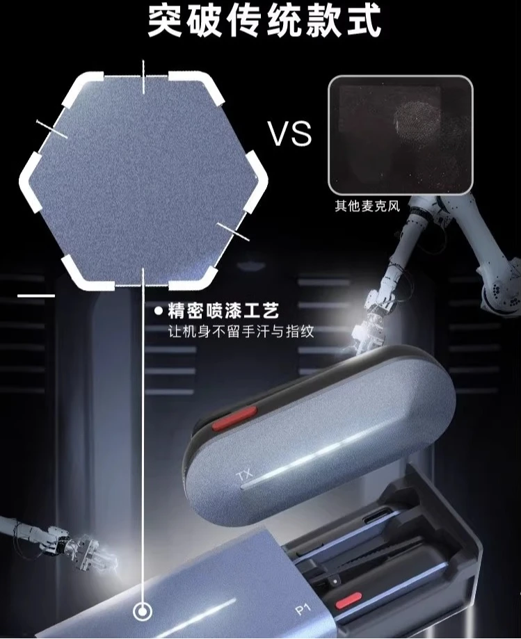 Wireless microphone, collar clip mobile phone live broadcast radio microphone, special recording microphone