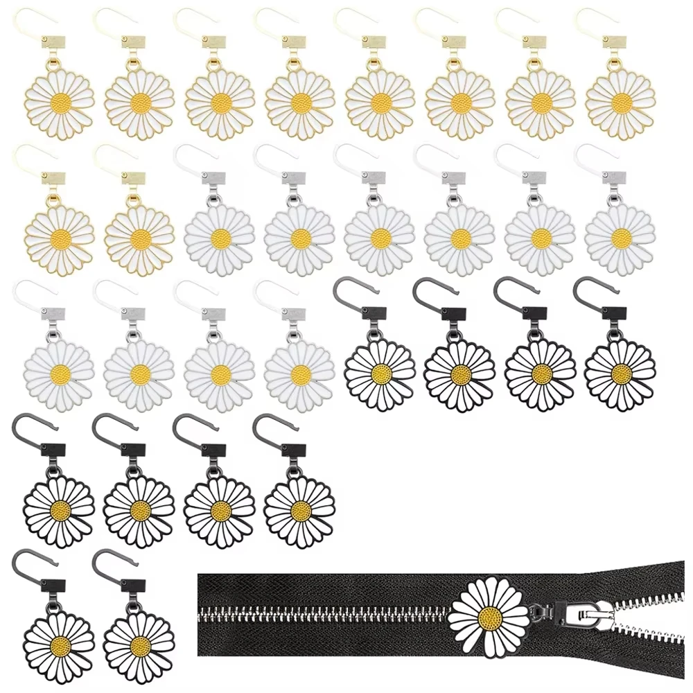 

10pcs Detachable Zip-Up Head Replacement Lock Metal Zipper Repair Slider Kit Zipper Pull Replacement for Backpack Handbags