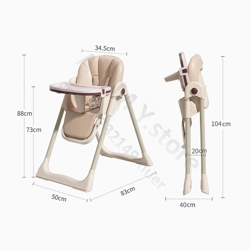 Multifunctional growing children's dining chair can sit or lie down multi-position eating adjustable soft baby dining chair