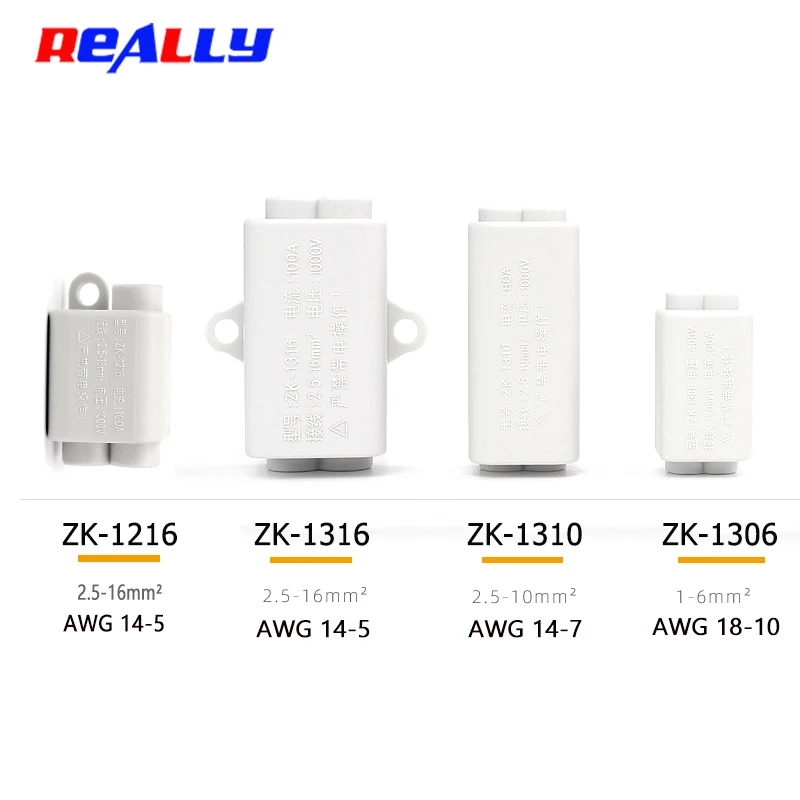 Parallel Wire Splitter Without Cutting, High-Power T-Type Main Branch Terminal Block, 1-In 2-Out for 1.5-6-10-16mm² Cables