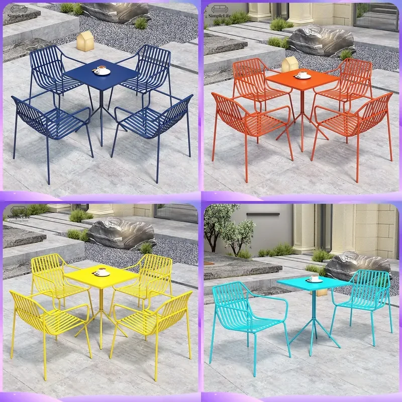 outdoor-round-metal-wrought-iron-table-and-chair-set-for-garden-patio-courtyard-backyard-outdoor-dining-leisure-furniture