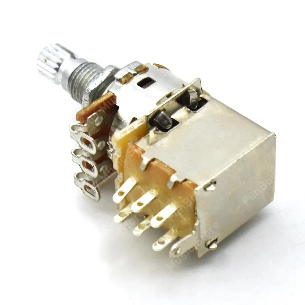 Guitar Potentiometer Switch Pot A500K B500K Push Pull Guitar Control Pot Potentiometer Volume Potentiometers Guitar Parts