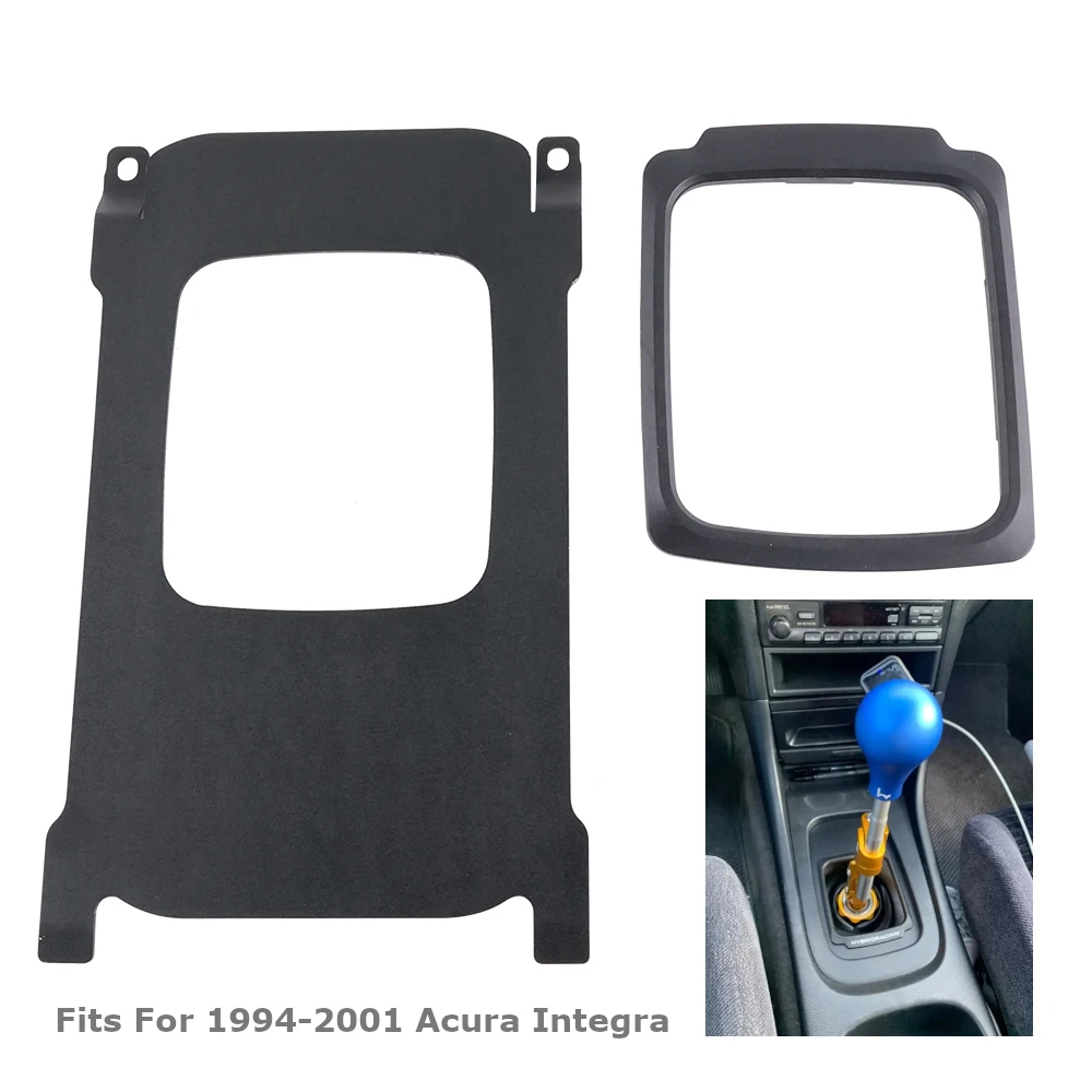 K-swap Aluminum Center Shifter Console Cover Plate Boot Maxim Shift Boot Fit For 94-01 Acura Integra B-Series Shifters