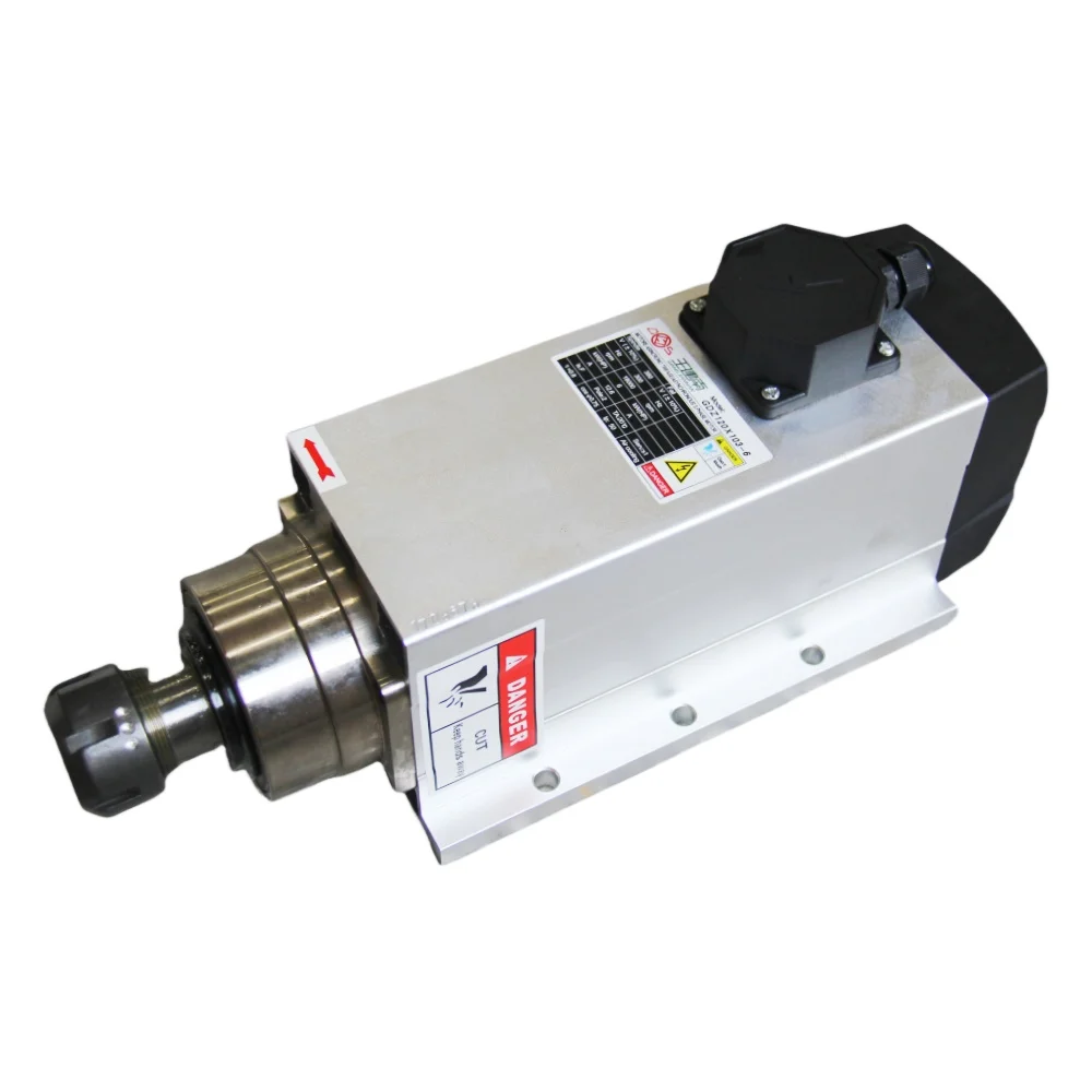 

numerical control router spindle for wood router 6KW18000 rpm air-cooled numerical control spindle motor machine tool spindle