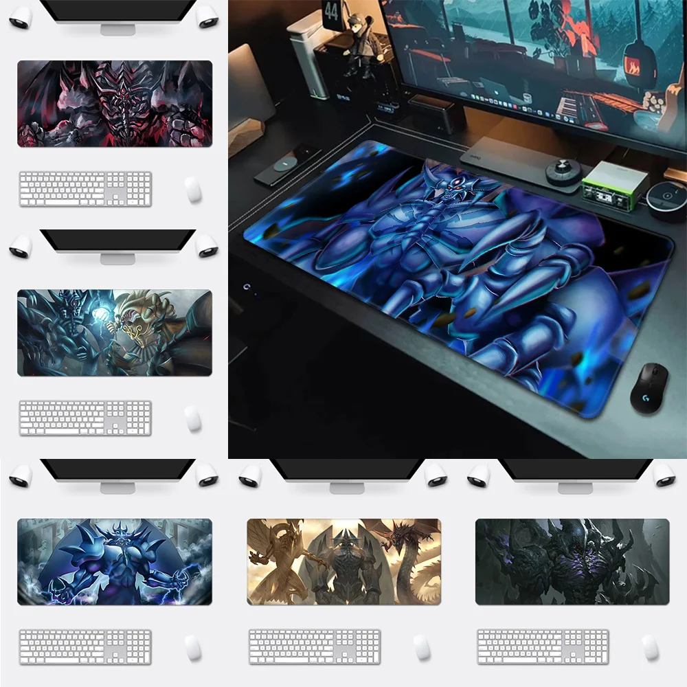 YuGiOh OBELISK THE TORMENTOR Mousepad Printing Computer Gamers Locking Edge Non-slip Mouse Pad XXL90x40cm Keyboard PC Desk Pad