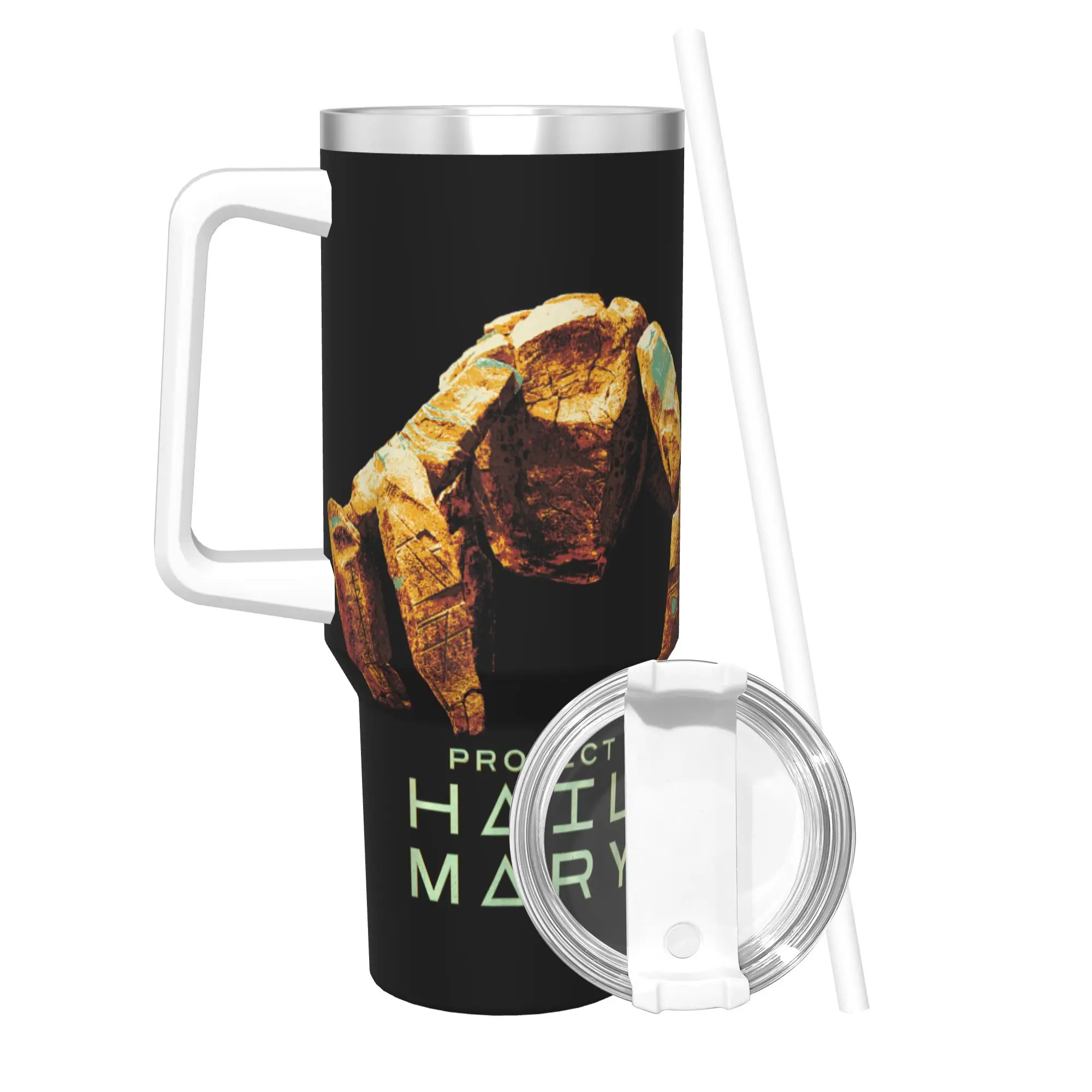 Stainless Steel Tumbler Project Hail Mary Rockys The Alien Thermal Cups  Leakproof Hot Drinks Car Mugs Travel Water Bottle