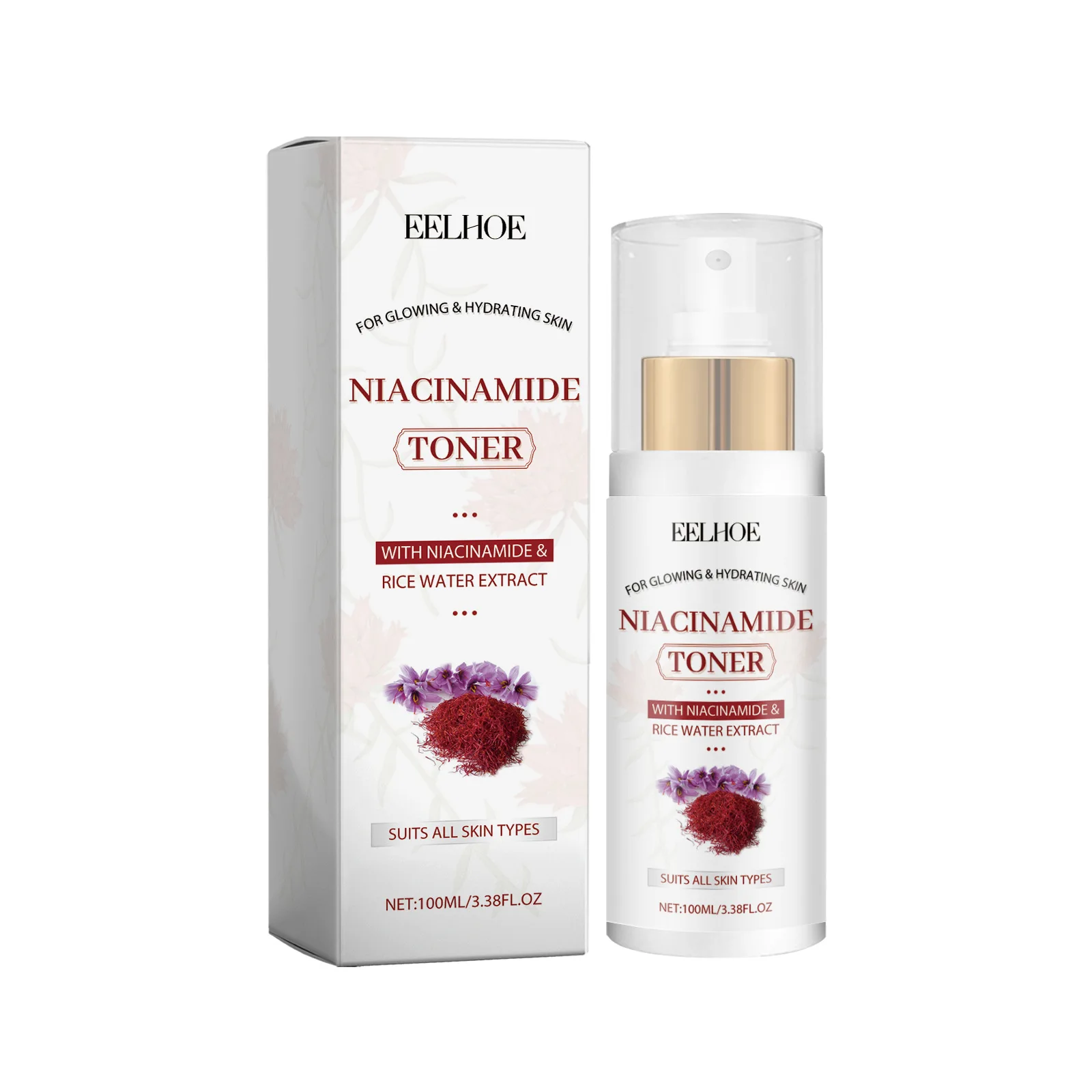 Niacinamide Moisturizing Toner Oil Control Shrink Pores Remove Make Up Whitening Hyaluronic Acid Brighten Face Cleansing Toner