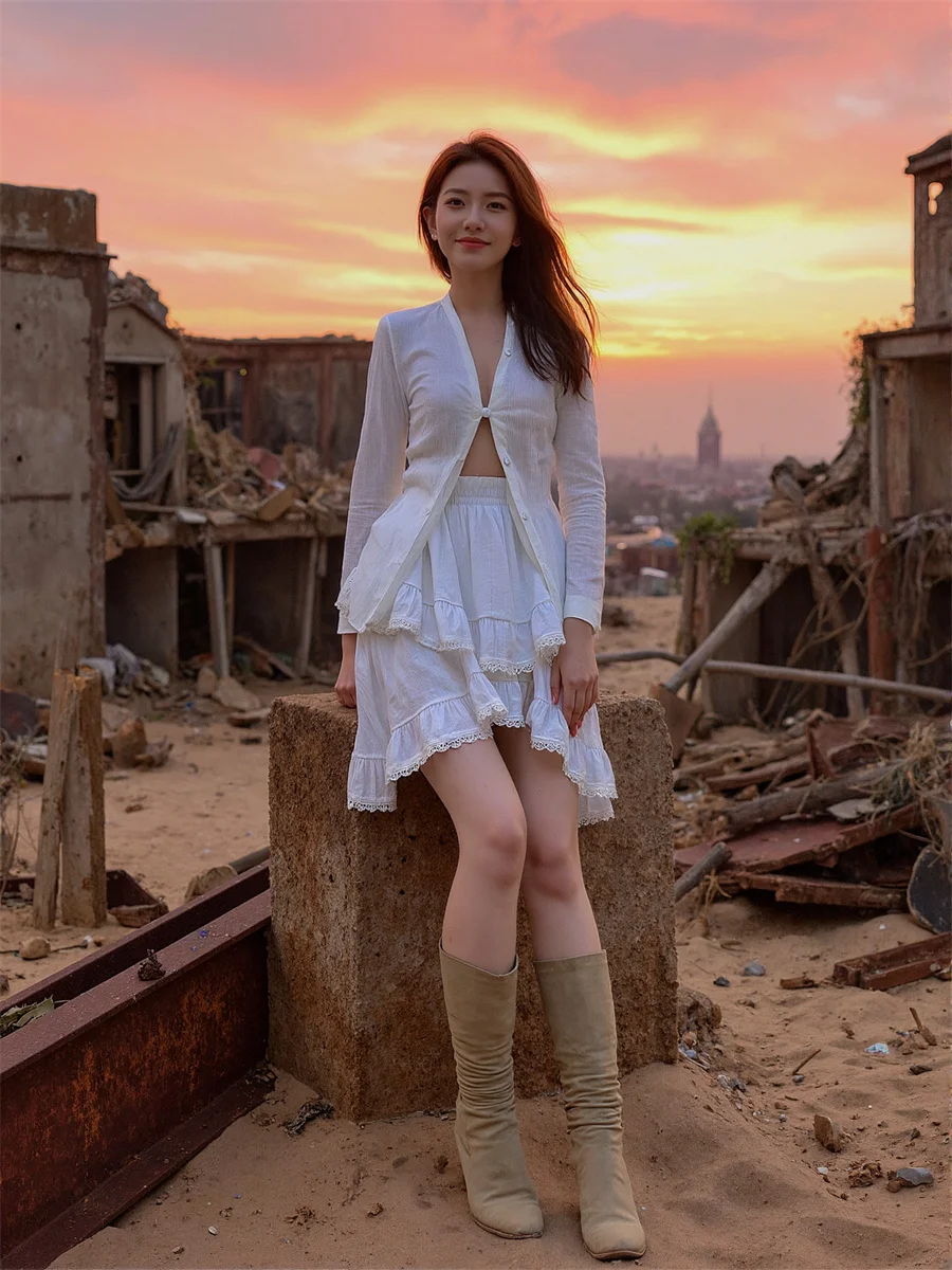 

Мини-оборки, черно-белые юбки, женские лоскутные кружевные сетчатые многослойные рюши с эластичной резинкой на талии, художественная современная шикарная полоска