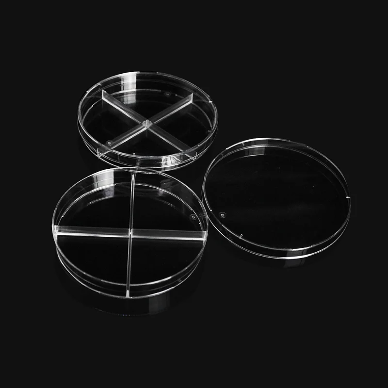 LABSELECT 90mm Petri Dish, 90*15mm, 4 Compartments, 10 pieces/pack, 12570