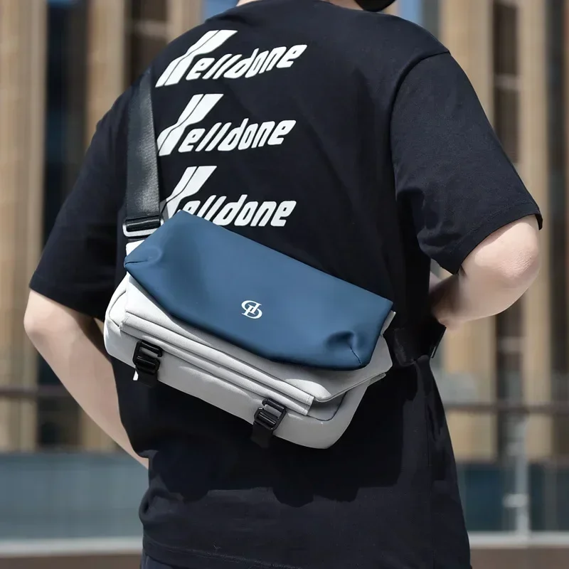 

Men's Crossbody Bag Summer Fashion Brand Casual Messenger Bag Large Capacity Oxford Cloth Korean Fashion Shoulder Chest Bag