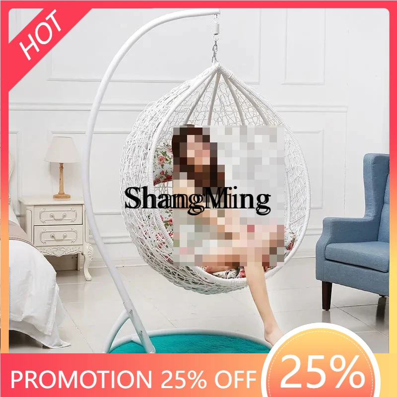 

FG good-looking outdoor balcony rattan hanging basket chair courtyard homestay leisure indoor swing hanging basket chair
