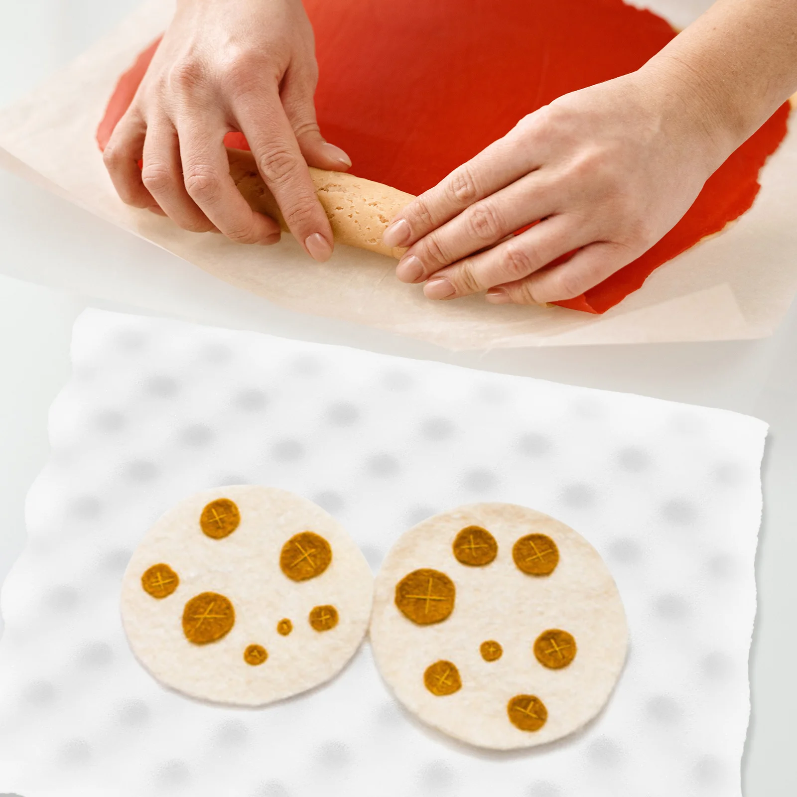 

4pcs Baking Tool Foam Pad Wave Shape Sponge Cushion For Sugar Flower Drying Shaping Fondant Decorating Kitchen Use White