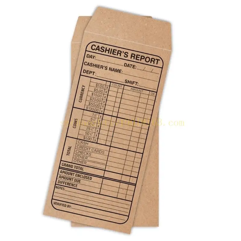 Cashier Deposit Envelopes For Bank Small Business Retailer Store Owner,For Small Business Supermarkets Store Owner